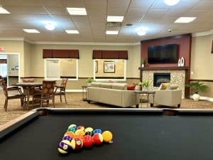 CLUB ROOM designed for senior activities